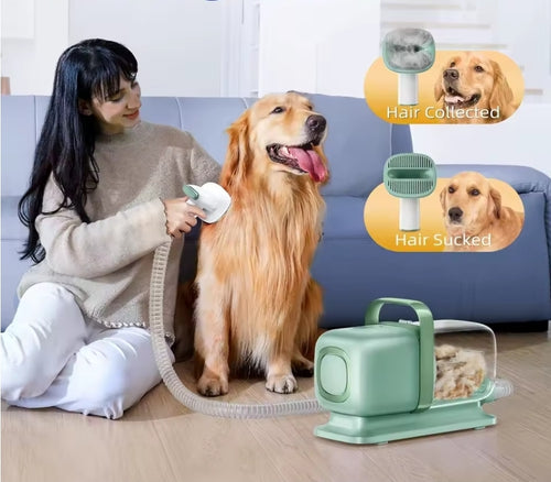 7-in-1 Haustierpflege-Set mit Vakuumfunktion