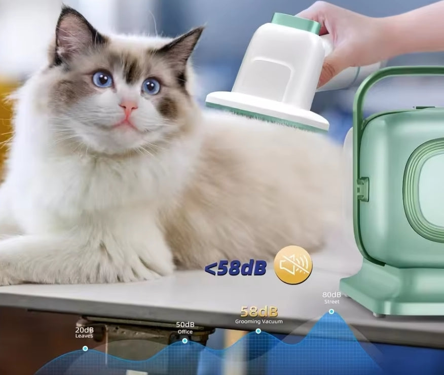 7-in-1 Haustierpflege-Set mit Vakuumfunktion