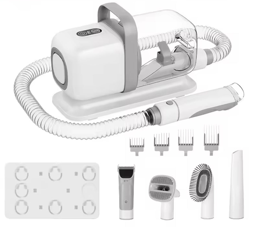 7-in-1 Haustierpflege-Set mit Vakuumfunktion